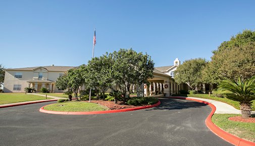 Exterior view of The William Senior Living on Cinnamon Hill Drive in San Antonio